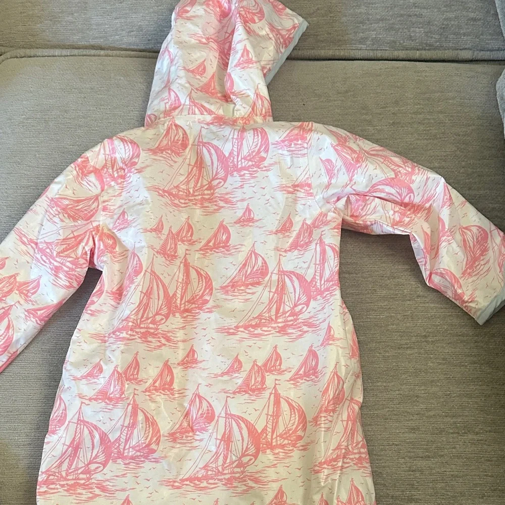 The Beaufort Bonnet Company Pink Sailboat Raincoat - Picture 4 of 4